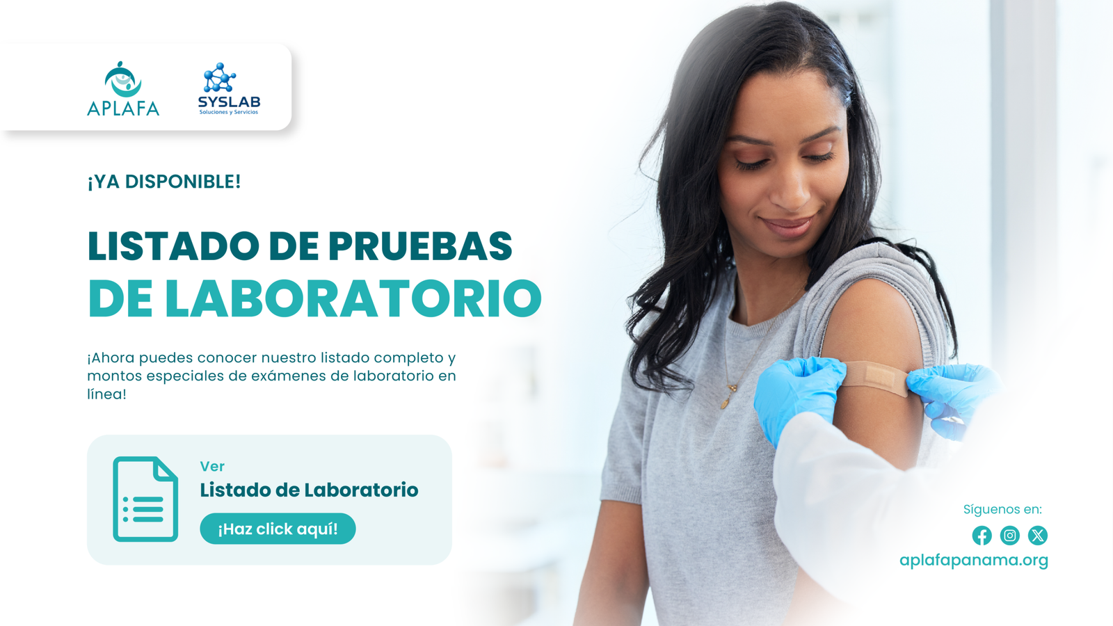 banner de laboratorio disponible